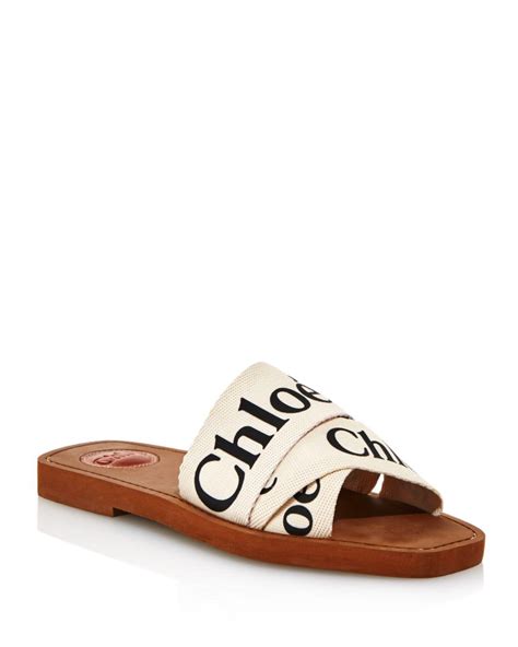 Chloé Woody Logo Slide Sandal (Women) 